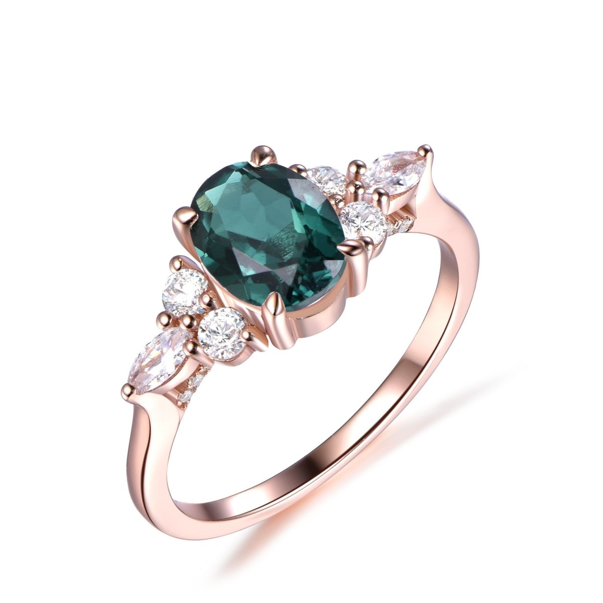 Custom Emerald Engagement Rings - Lord of Gem Rings