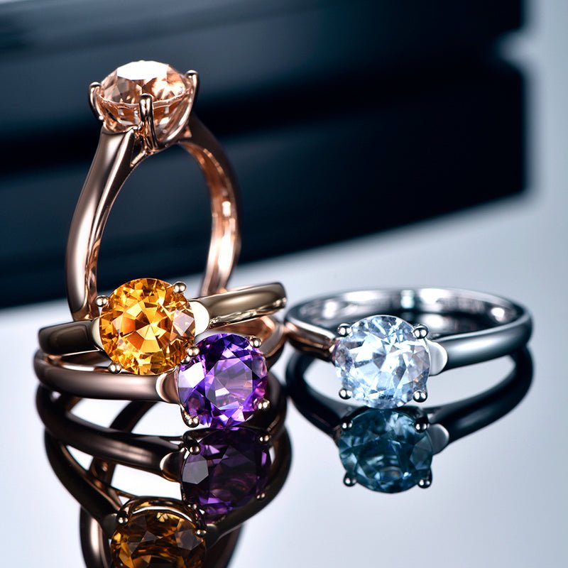 Gemstone Engagement Rings - Lord of Gem Rings