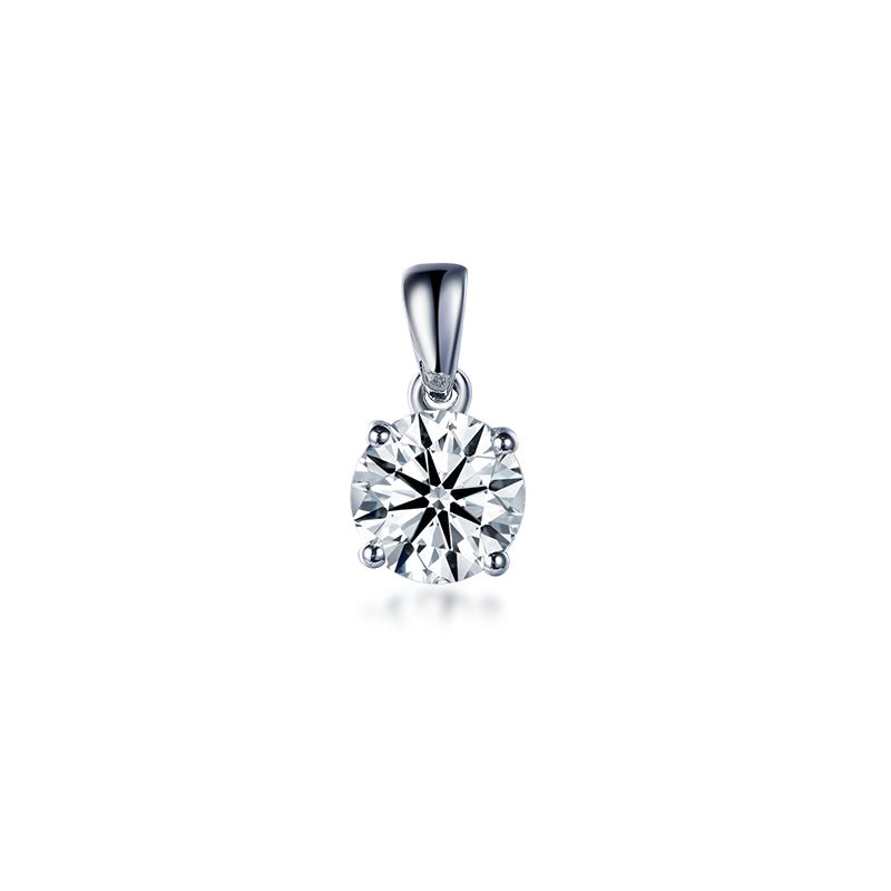 1.2ct Moissanite Pendant in 14k Gold - Lord of Gem Rings