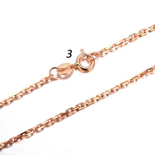 14K White/Yellow/Rose Gold Necklace for women ladies 17” - Lord of Gem Rings