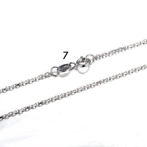 14K White/Yellow/Rose Gold Necklace for women ladies 17” - Lord of Gem Rings