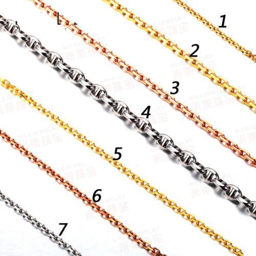 14K White/Yellow/Rose Gold Necklace for women ladies 17” - Lord of Gem Rings