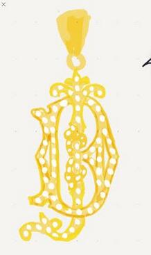 Custom Diamond 18K White Gold Pendant JD 19mm - Lord of Gem Rings