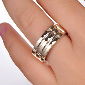 Engravable Atlantis Rings Egyptian Ring Protection Ring Healing Ring for Men in 14K Gold-9mm - Lord of Gem Rings