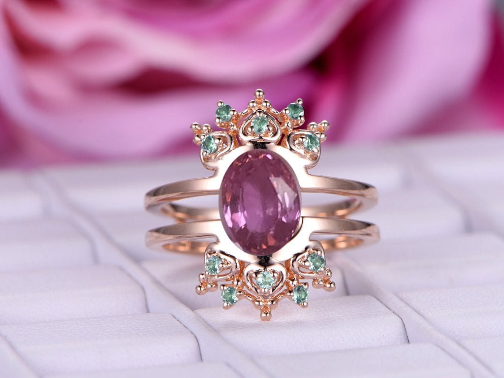loose pink sappbires oval 5x7mm - Lord of Gem Rings