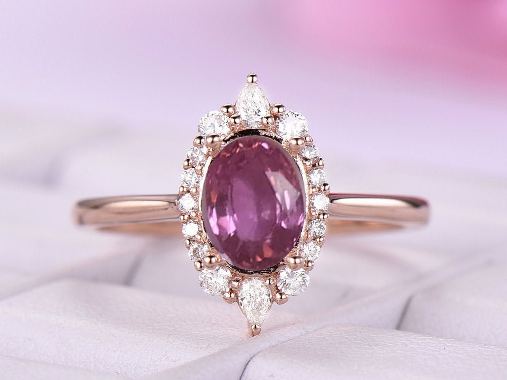 loose pink sappbires oval 5x7mm - Lord of Gem Rings