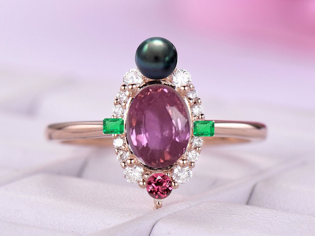 loose pink sappbires oval 5x7mm - Lord of Gem Rings