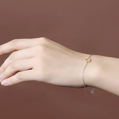 Ruby Sapphire Circle Bracelet 18k Gold - Lord of Gem Rings