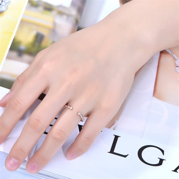 Vintage Open End Diamond Wedding Ring 14K Gold - Lord of Gem Rings
