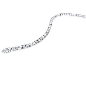 1-5ct Lab Diamond Tennis Bracelet 14K White Gold, 7" - Lord of Gem Rings