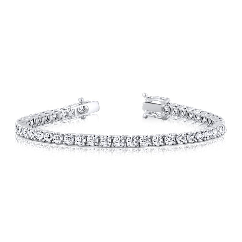 1-5ct Lab Diamond Tennis Bracelet 14K White Gold, 7" - Lord of Gem Rings