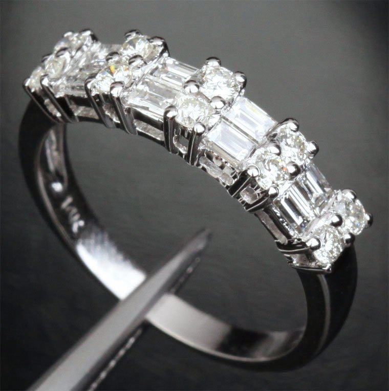 1.12ct Double Row Baguette Diamond Wedding Band - Lord of Gem Rings