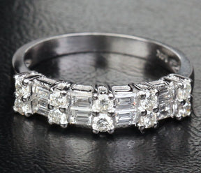 1.12ct Double Row Baguette Diamond Wedding Band - Lord of Gem Rings