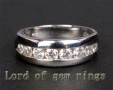 1.31ct Channel Set Diamond Half Eternity Wedding Band - Lord of Gem Rings