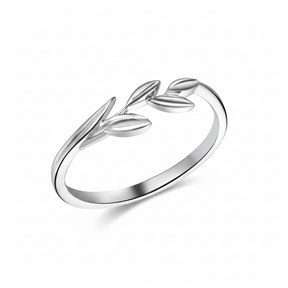 14K Gold Leaf Ring – Nature - Inspired Leaf Band for Everyday Elegance or Wedding - Lord of Gem Rings