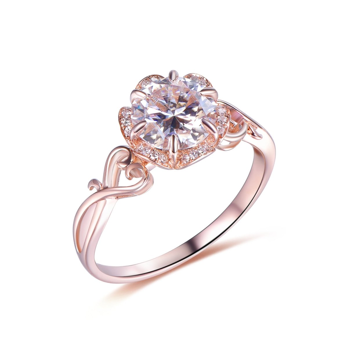 thumbnail image 2 of Clara Pucci 1.8ct Heart Cut Lab Diamond Solitaire Ring – 14K Solid White Gold – VVS1 2 of 4