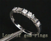 .39ct Channel-Set Baguette Diamond Bar Ring Half Eternity - Lord of Gem Rings