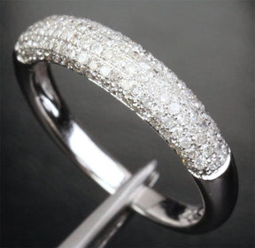 .45ctw Multi-Row Diamond Wedding Band 14K White Gold - Lord of Gem Rings