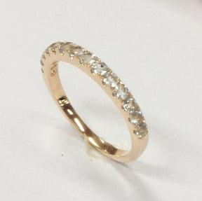 Reserved for  Margaret,Custom Aquamarine Wedding/Anniversary Ring 3/4 Eternity White Gold - Lord of Gem Rings - 4