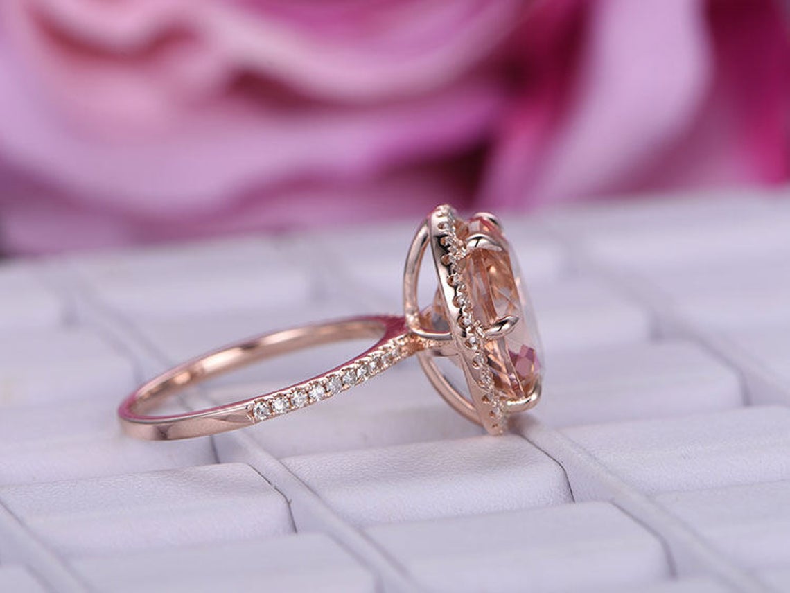 Purple morganite ring hotsell