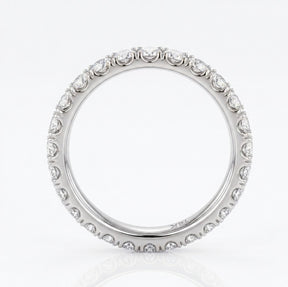 Custom Eternity Diamond Wedding Band 14K Gold