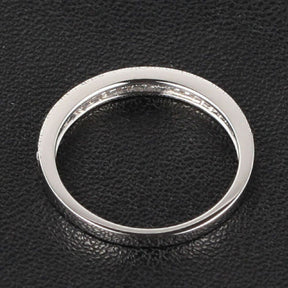 Aeon Vintage Style Pave-Set Diamond Wedding Band with Milgrain - Lord of Gem Rings