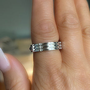 Atlantis Rings Egyptian Ring Protection Ring Healing Rings - 5mm Silver - Lord of Gem Rings