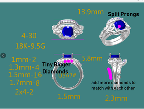 Audrey - Diamond Floral Semi Mount Ring Bridal Set in 14K White Gold - Lord of Gem Rings