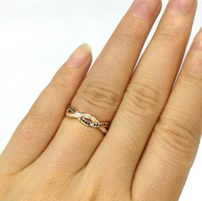 Black and White Diamond Half Eternity Infinite Love Ring with Edged - Lord of Gem Rings