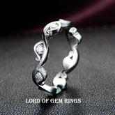 Channel Set Diamond Wedding Band Eternity Vine Ring - Lord of Gem Rings