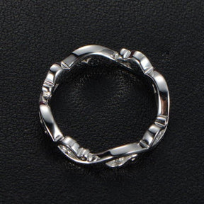 Channel Set Diamond Wedding Band Eternity Vine Ring - Lord of Gem Rings