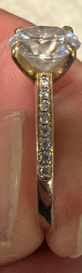 Custom Birthstone Band: Amethyst eternity band and moonstone eternity band - Lord of Gem Rings