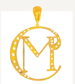 Custom Diamond 14K Yellow Gold Pendant CM 19mm