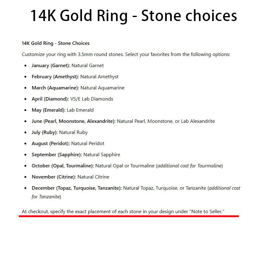 Customizable Mother's Ring Birthstone Ring: 5 - Stone Ring 14K Gold/Silver - Lord of Gem Rings