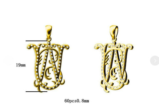 Diamond  18K Yellow Gold Pendant CM2 19mm