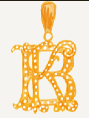 Diamond  18K Yellow Gold Pendant KB2 19mm