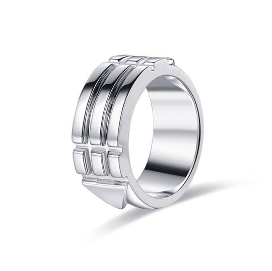 Engravable Atlantis Ring – 14K Gold Egyptian Protection & Healing Ring for Men, 9mm