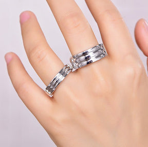 Engravable Atlantis Rings Egyptian Ring Protection Ring Healing Ring for Women in 14K Gold-5.5mm - Lord of Gem Rings