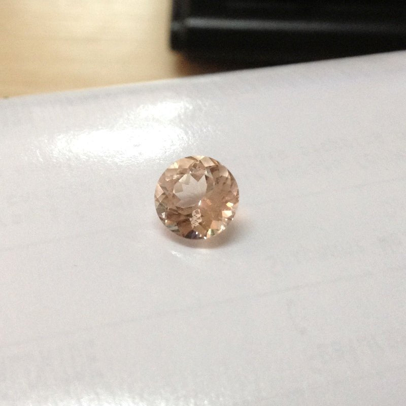 Loose Round Morganite VS, 8mm - Lord of Gem Rings