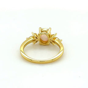 Oval Opal Petal Ring - Lord of Gem Rings