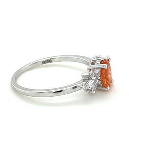 Oval Sunstone Petal Ring - Lord of Gem Rings