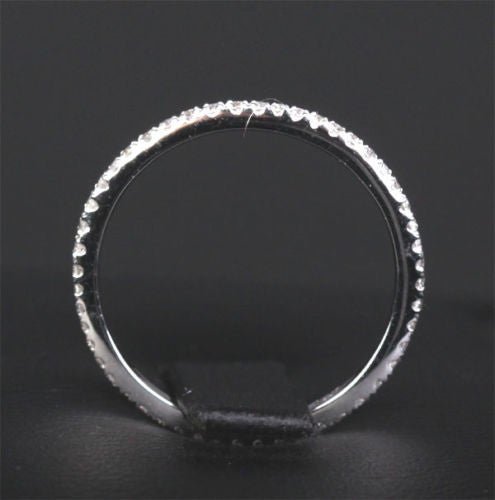 Pave-Set Diamond Wedding Band Stackable Full Eternity Ring - Lord of Gem Rings