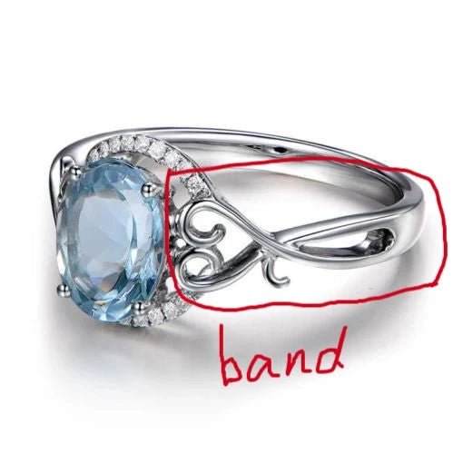 Reserved Bridal Set for Hanna: Round Moissanite Ring Diamond Floral Halo Ring, Floral Diamond Half Eternity Matching Band 14K Rose Gold - Lord of Gem Rings