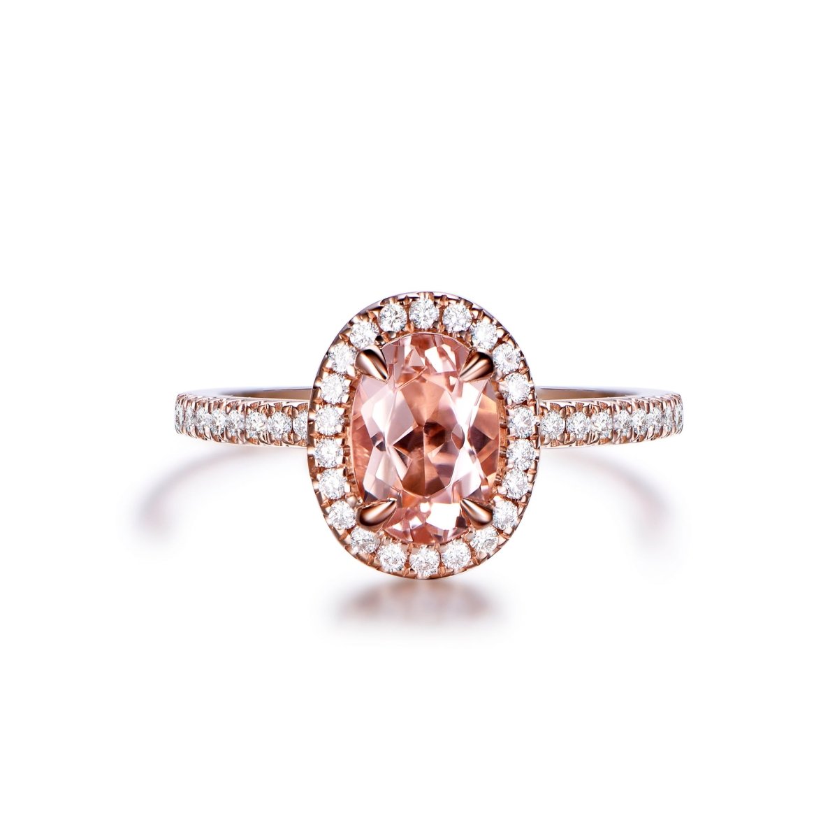 Reserved for AAA-7x5mm Oval Semi Mount Diamond Engagement Ring 14K Gold CLAW PRONGS - Lord of Gem Rings