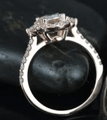 Reserved for AAA Custom 14K Rose Gold Semi Mount Ring 1.5mm diamonds - Lord of Gem Rings