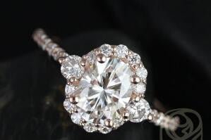 Reserved for AAA Custom 14K Rose Gold Semi Mount Ring 1.5mm diamonds - Lord of Gem Rings
