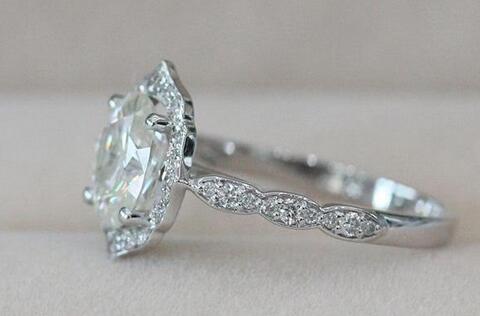 Reserved for AAA Custom diamond Semi Mount Cathedral RIng Floral Halo 14K Gold oval - Lord of Gem Rings