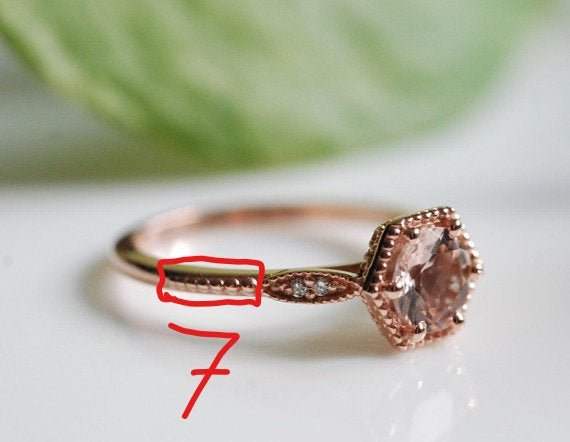 Reserved for AAA,Custom Ring Diamond Hexagon Halo 14k Yellow Gold Art Deco 6mm - Lord of Gem Rings