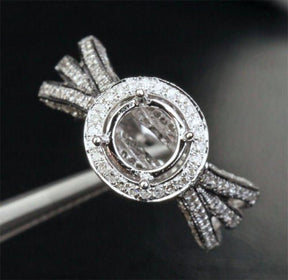 Reserved for adadyan2012 , Custom Semi Mount Ring for Round - Lord of Gem Rings