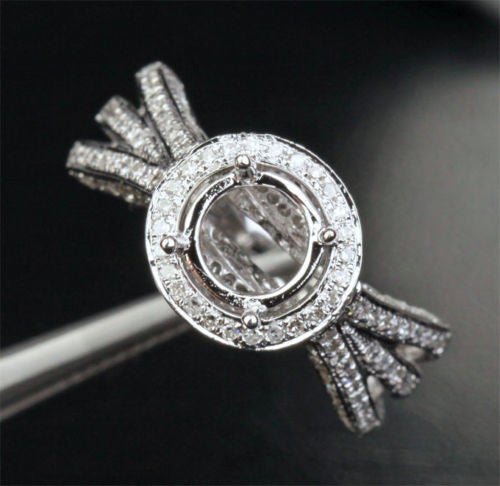 Reserved for adadyan2012 , Custom Semi Mount Ring for Round - Lord of Gem Rings
